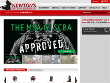 Tablet Screenshot of newtonsfire.com